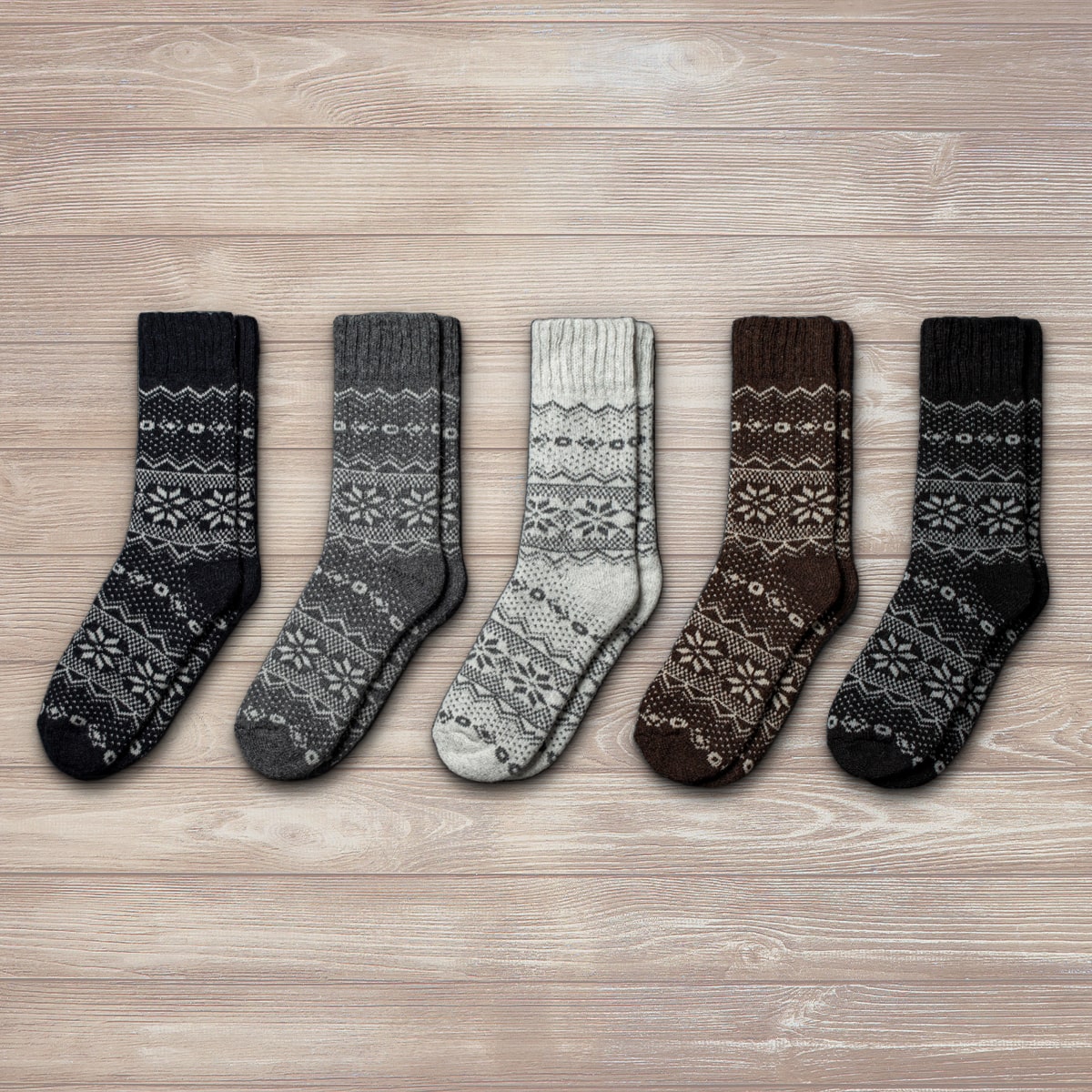 Nordic - (5 Bergen Paar) DE Socks Wolle